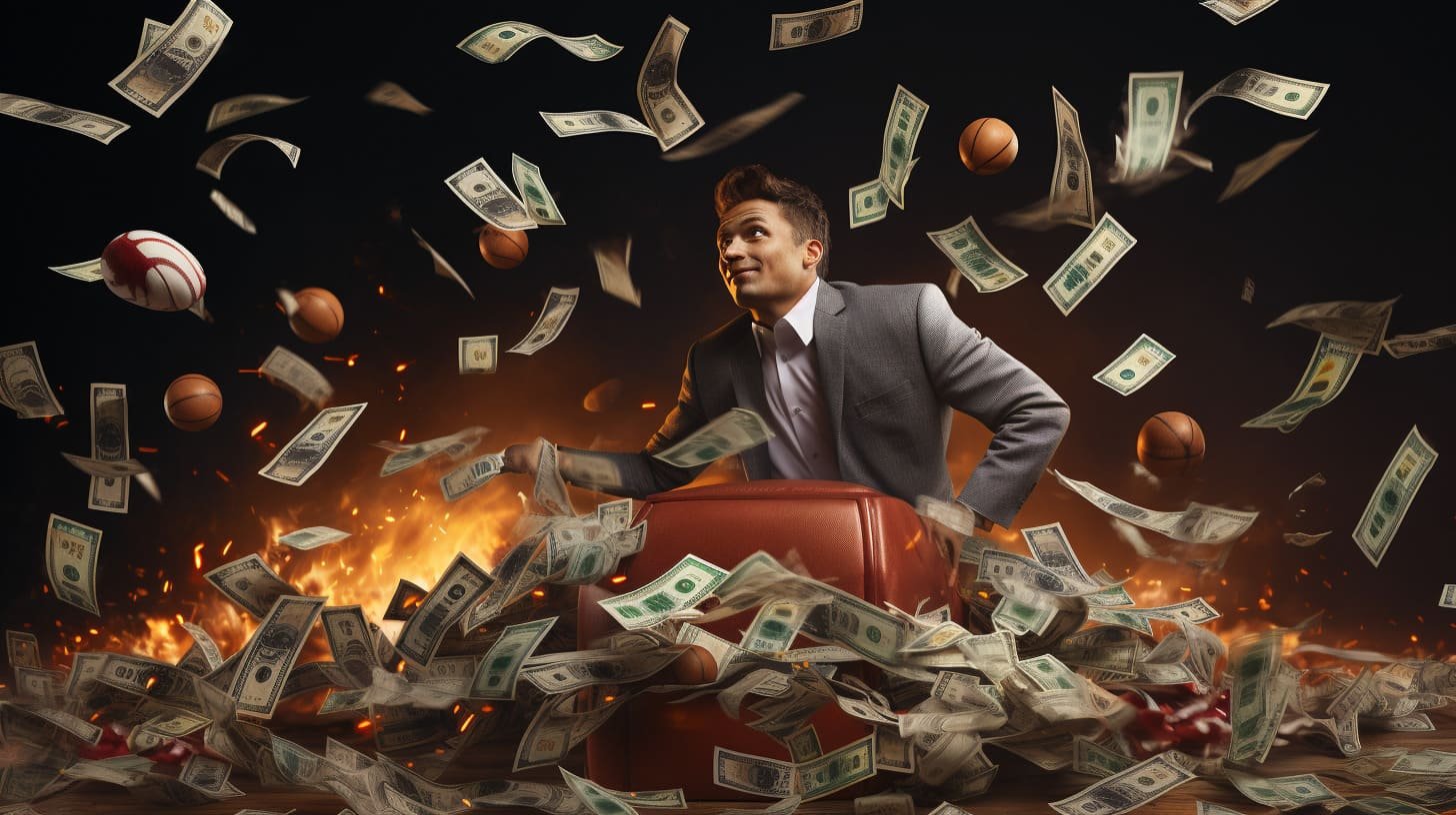 Meja casino modern dengan pencahayaan neon dan dealer siap melayani